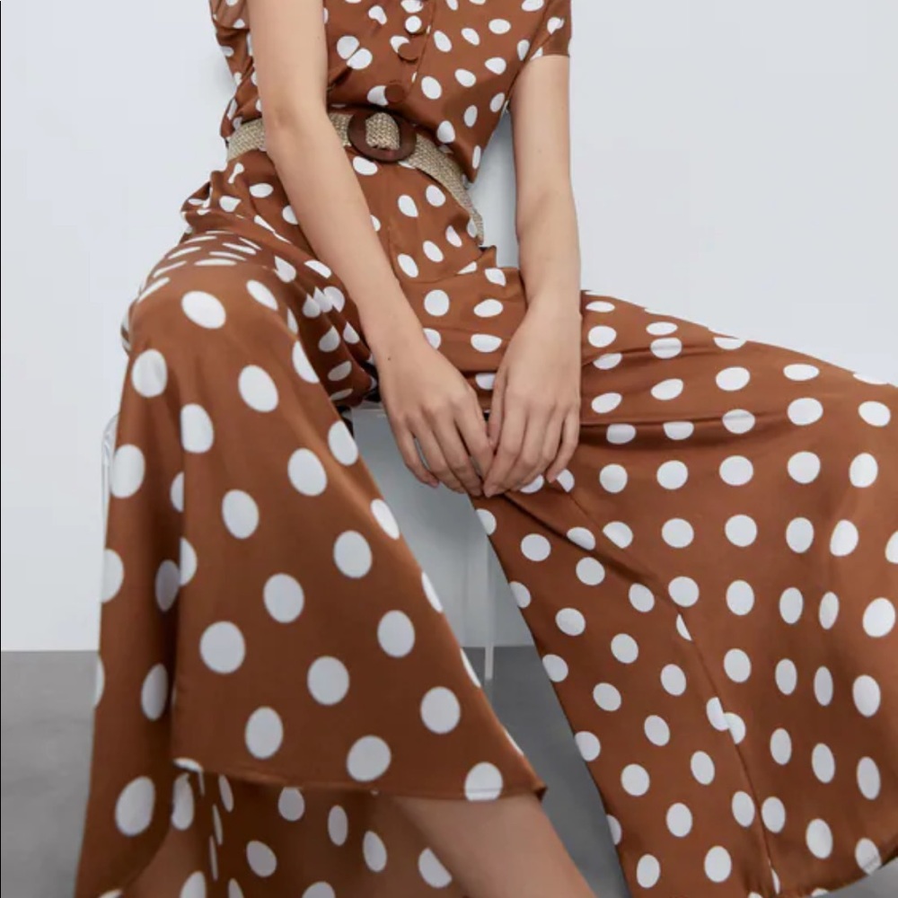 Zara Polka dot Jumpsuit